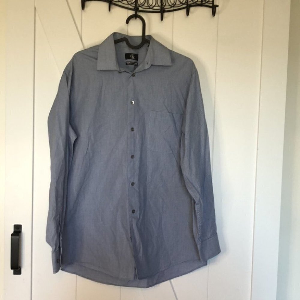 CALVIN Klein Button Down Regular Fit Shirt Sz 15.5